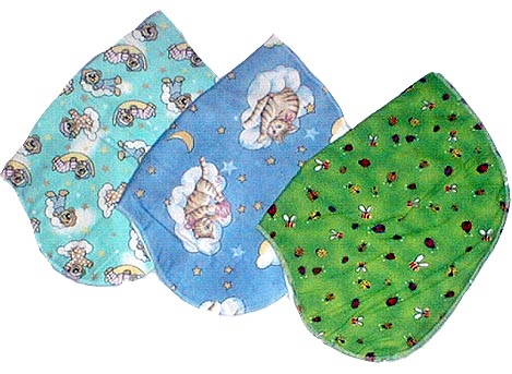 Bibs and Burp Cloths | AllFreeSewing.com - All Free Sewing - Free
